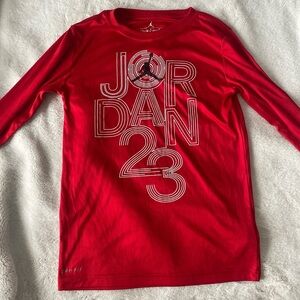 Jordan red long sleeve shirt 🏀